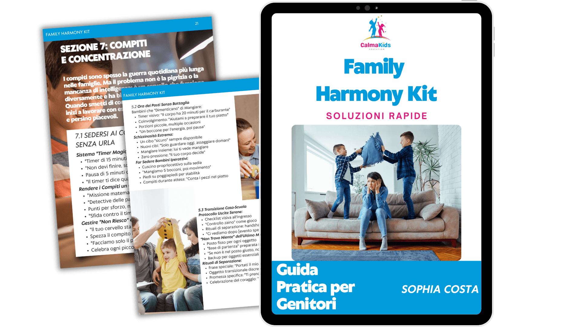 La guida Family Harmony Kit per aiutare i genitori nella gestione dei figli